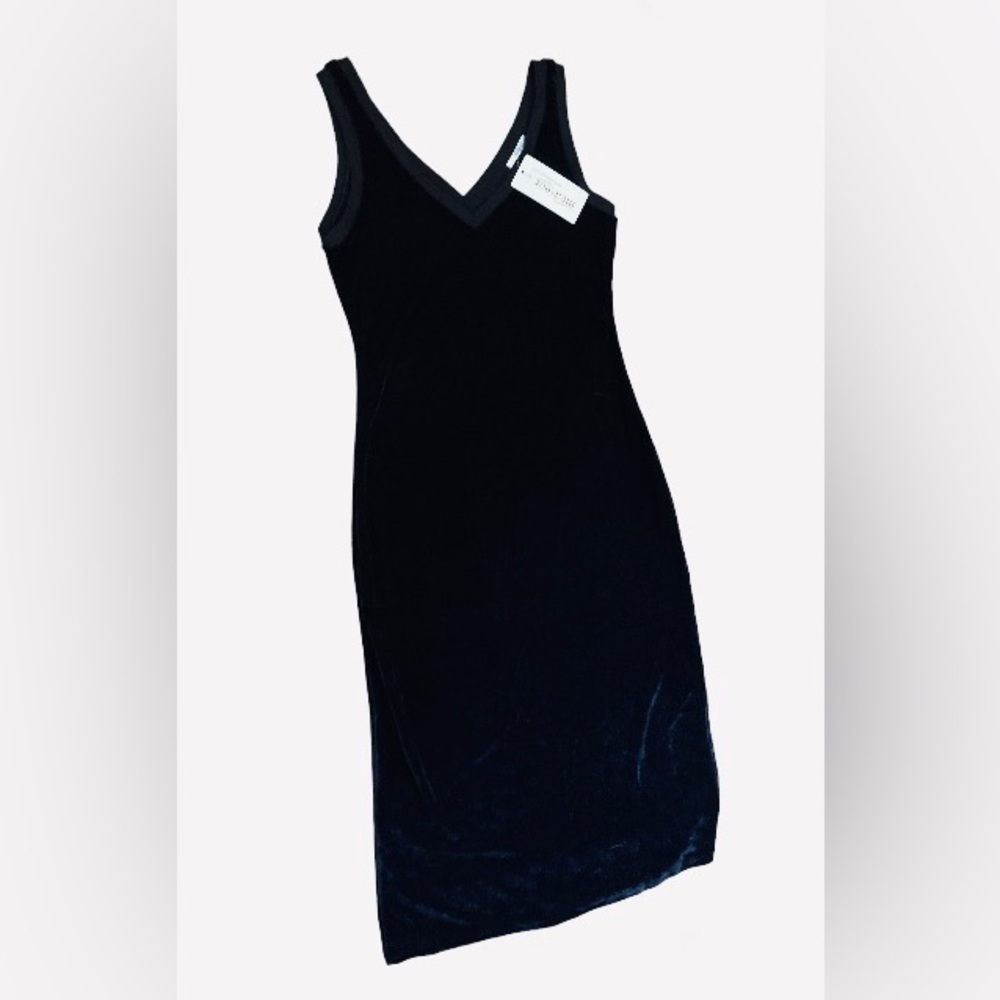 NWT Black Velvet MIDI Dress